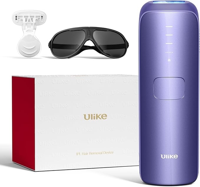 Ulike Laser Hair Removal for Women and Men, Air 3 Ice-Cooling IPL Hair Removal Device for Nearly Painless & Long-Lasting Results, 3 Modes & Auto Flashing for Fast Full Body Hair Removal from Home