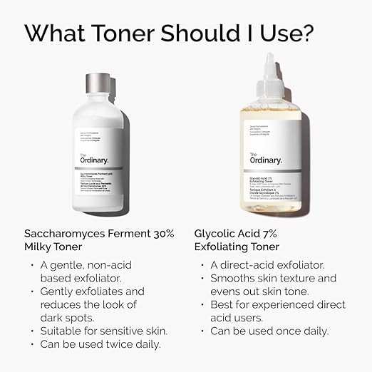 The Ordinary Glycolic Acid 7% Exfoliating Toner, Brightening and Smoothing Daily Toner for More Even-Looking Skin Tone