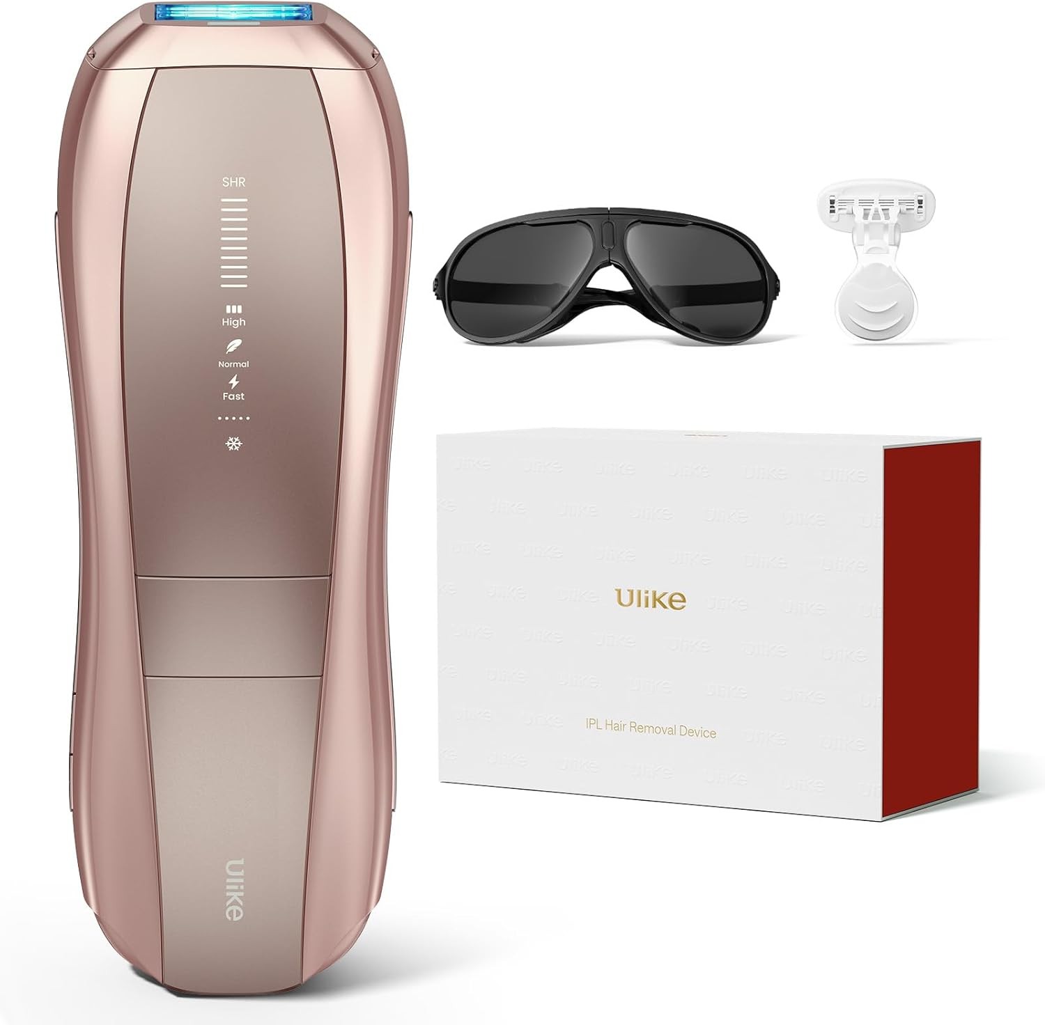 Ulike Laser Hair Removal Air 10 IPL Holiday Gift for Women and Men, 65°F Ice-Cooling Contact, Dual Lights, Skin Sensor & USHR Mode* for Nearly Painless, Effective & Long-Lasting Hair Removal from Home