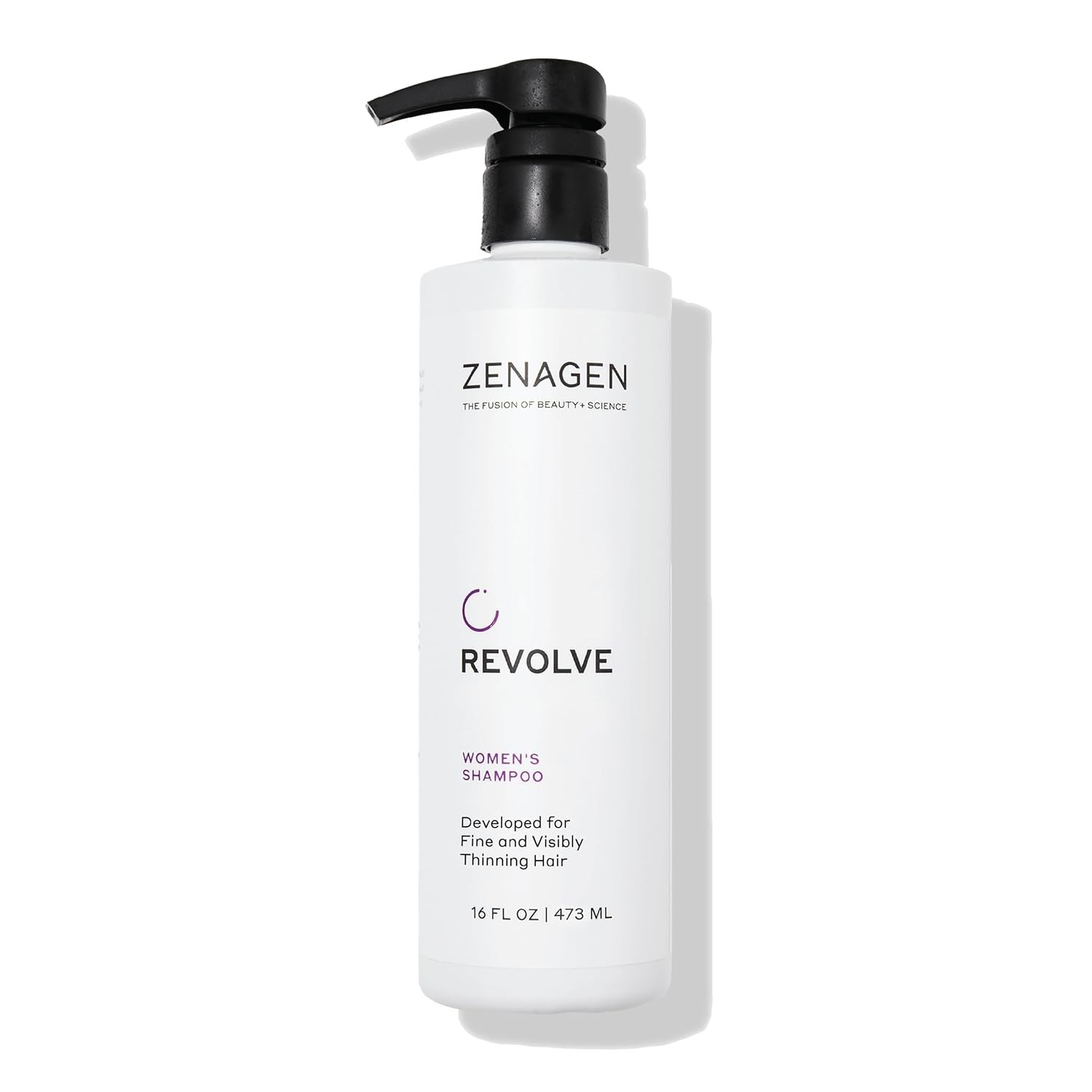 ZENAGEN Revolve Women's Thickening Shampoo | Supports Appearance of Fuller, Healthier-Looking Hair, Developed for Fine & Visibly Thinning Hair, Plant-Based, Color-Safe, 5-Minute Treatment