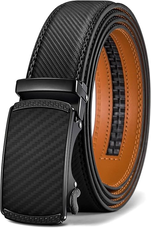 BULLIANT Men's Belt,Slide Ratchet Belt For Gift Men Dress Pant Shirt Oxfords,Trim To Fi