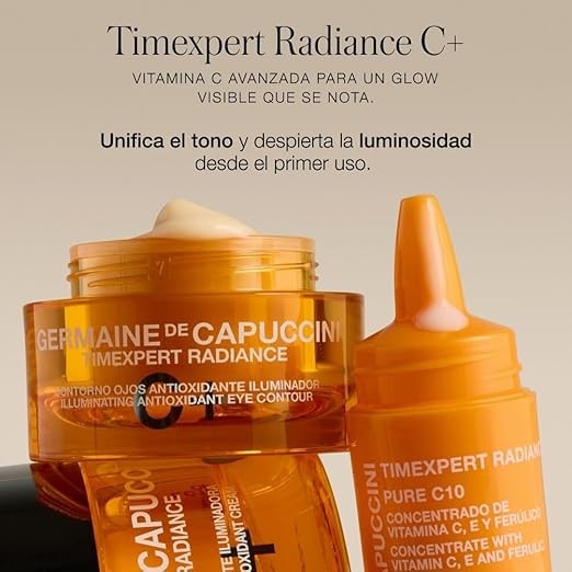 Germaine de Capuccini Timexpert Radiance C+ | Vitamin C Face Cream | Illuminating Antioxidant Cream | Anti-Aging Moisturizer for Wrinkles and Boosting Glow | 1.7 Fl Oz